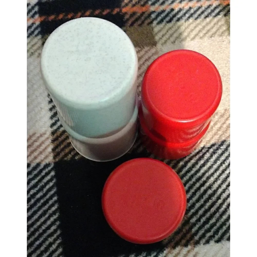 Vintage Tupperware 12 Oz. Tumblers Drinking Cups 2412D Plastic Set of 2 One 16oz